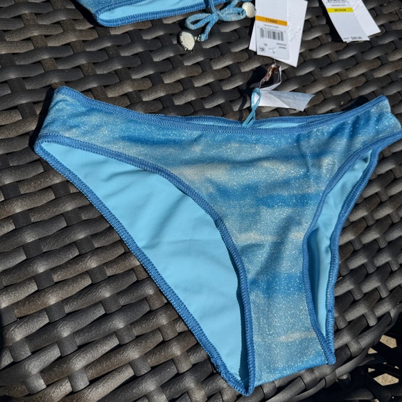 BECCA Sparkling Blue Bikini - Size S/M - NWT - Picture 5 of 16